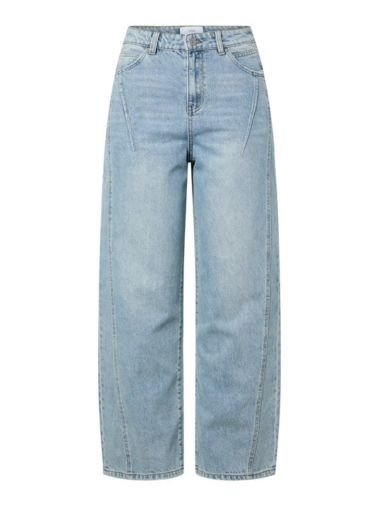 YAS SKY HW BARREL JEANS S.