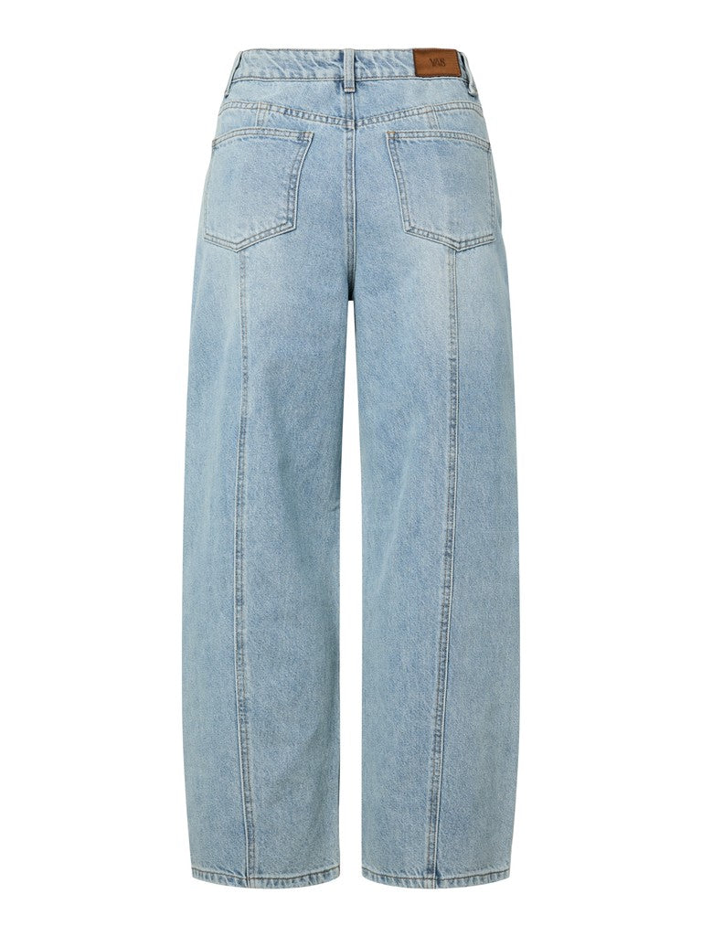 YAS SKY HW BARREL JEANS S.