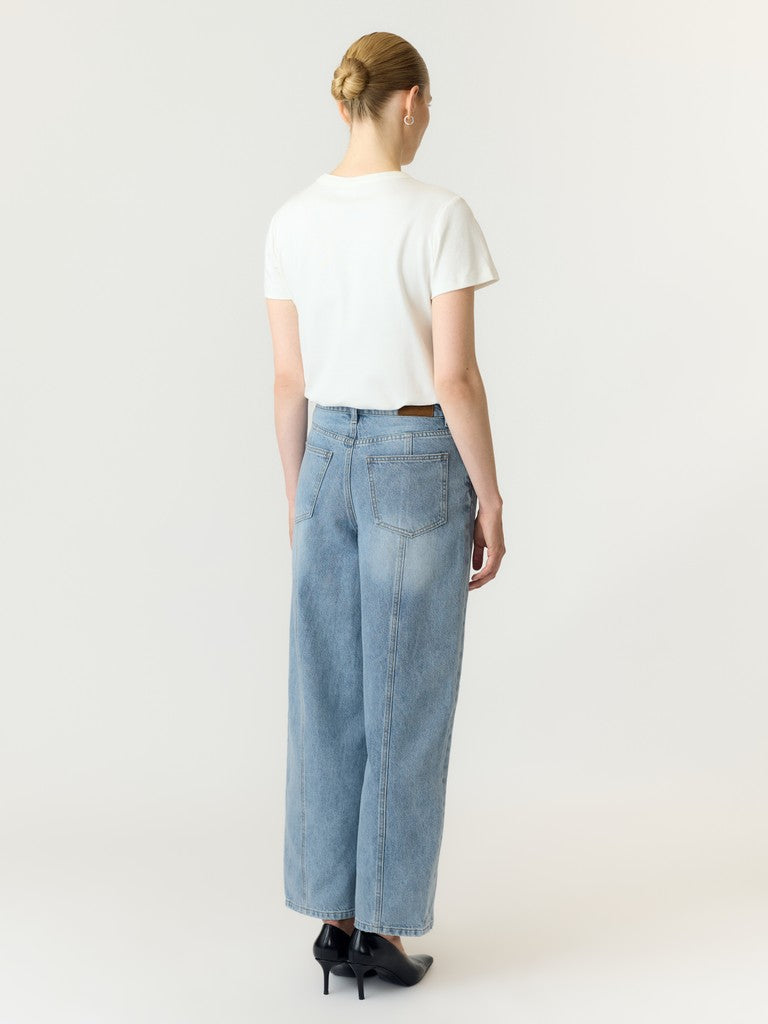 YAS SKY HW BARREL JEANS S.