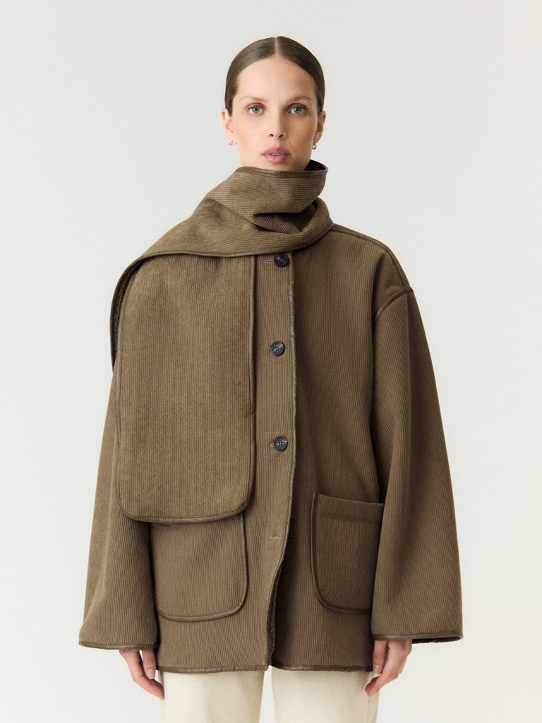 YASOSANA LS REVERSIBLE SCARF JACKET