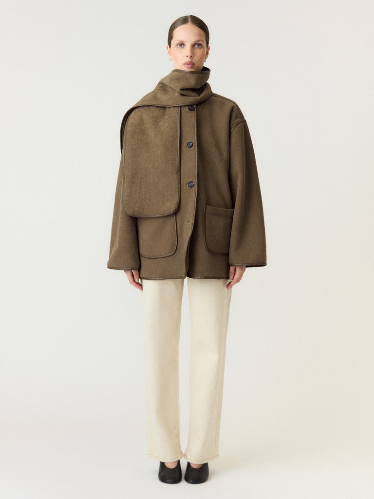 YASOSANA LS REVERSIBLE SCARF JACKET