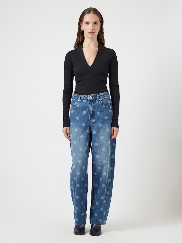 YAS LUA HW BARREL ANKLE JEANS