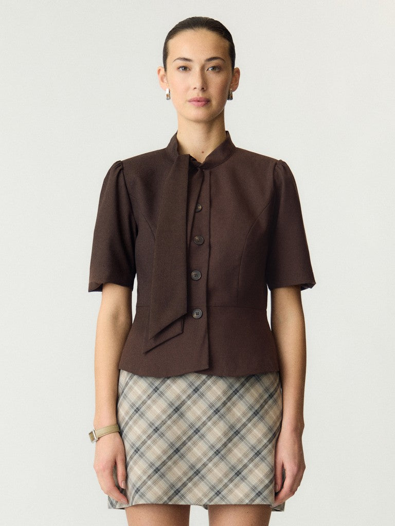 YAS RIU 2/4 SCARF BLAZER