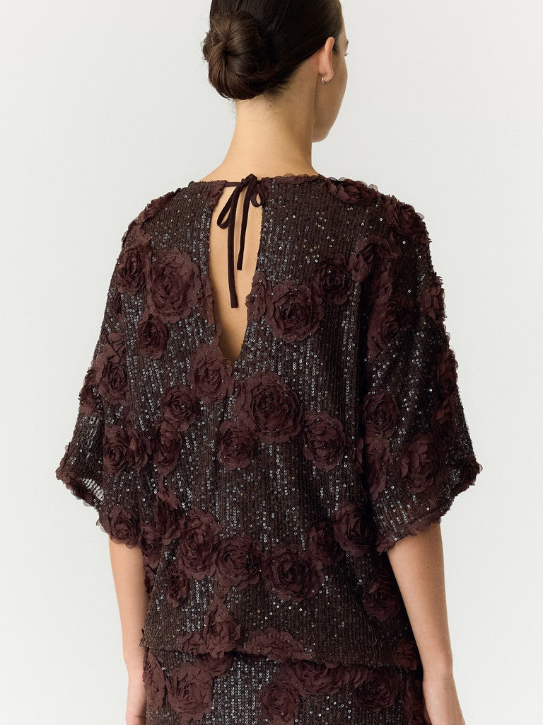 YAS ELYSIA 2/4 SEQUIN TOP