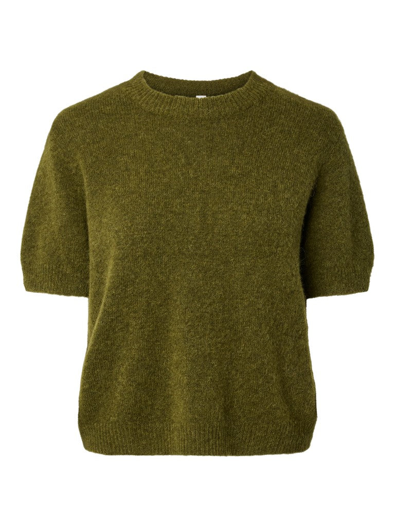 YAS JOHI SS WOOL BLEND PULLOVER S. NOOS | GREEN