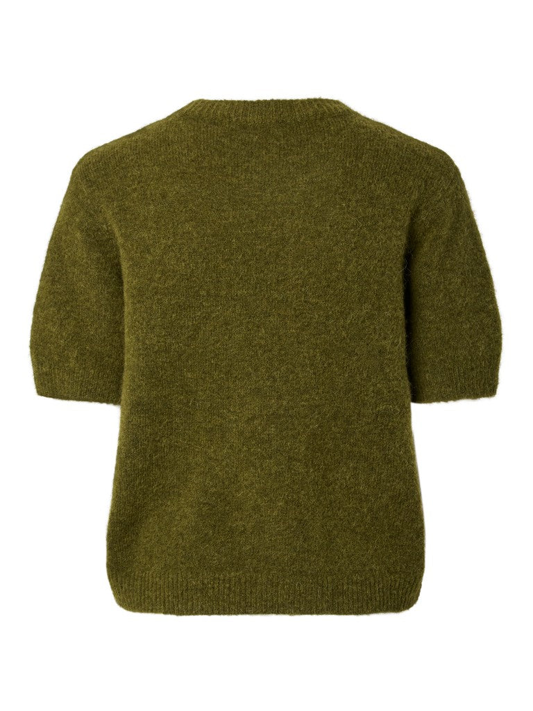 YAS JOHI SS WOOL BLEND PULLOVER S. NOOS | GREEN