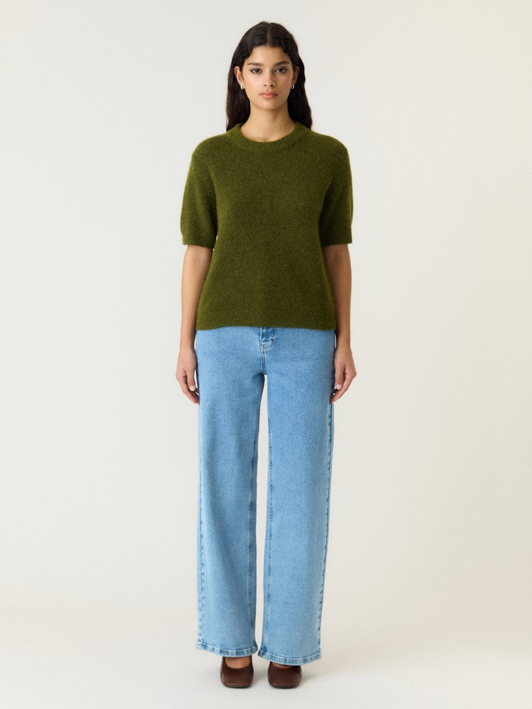 YAS JOHI SS WOOL BLEND PULLOVER S. NOOS | GREEN