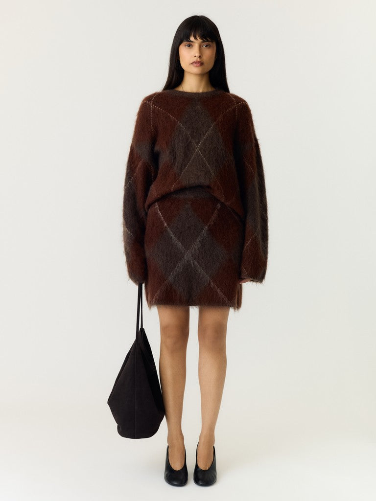YASARGY LS MOHAIR BLEND KNIT PULLOVER S.