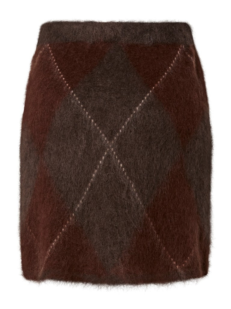 YAS ARGY HW MOHAIR BLEND KNIT SKIRT