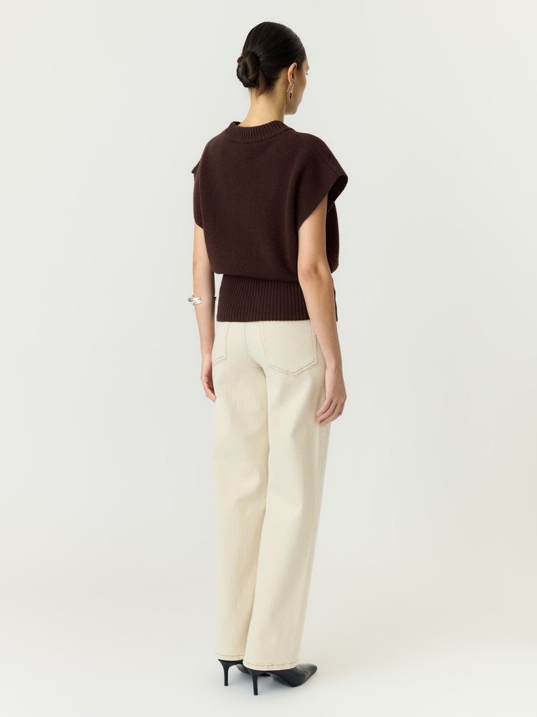 YAS ESLI SL WOOL BLEND KNIT VEST