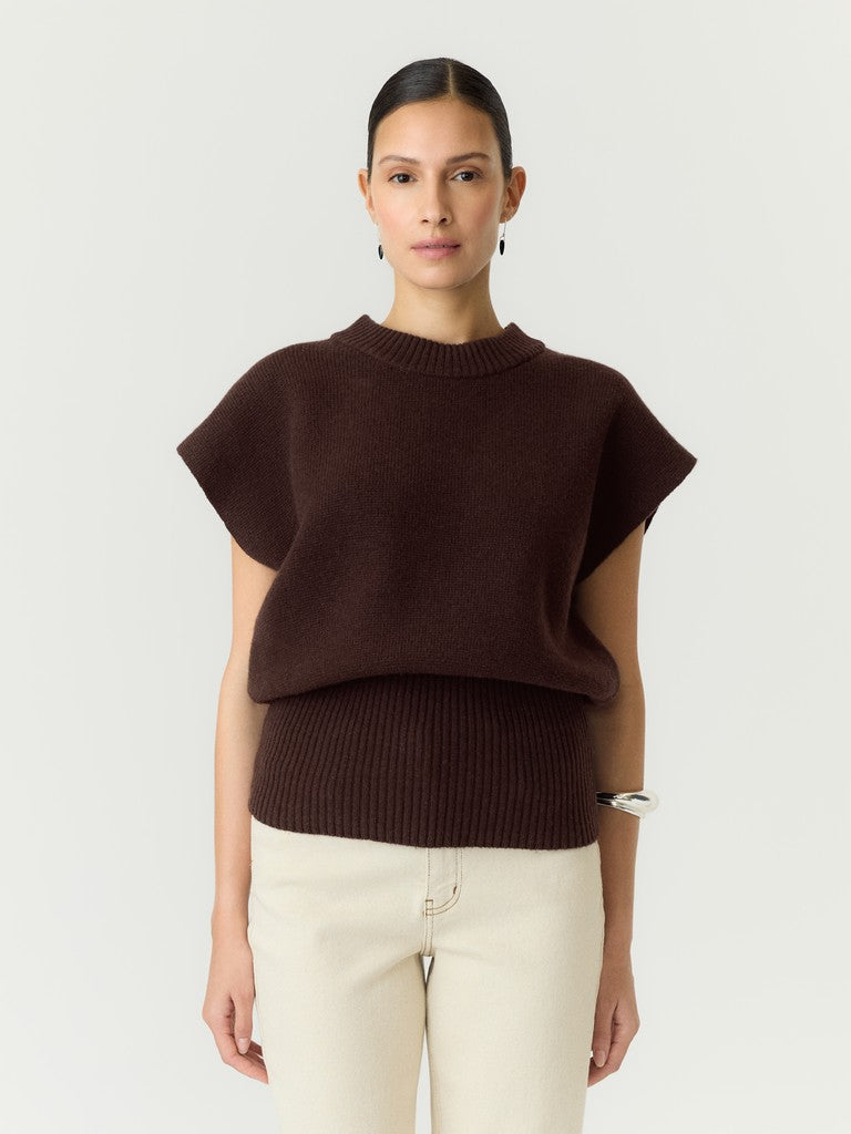 YAS ESLI SL WOOL BLEND KNIT VEST