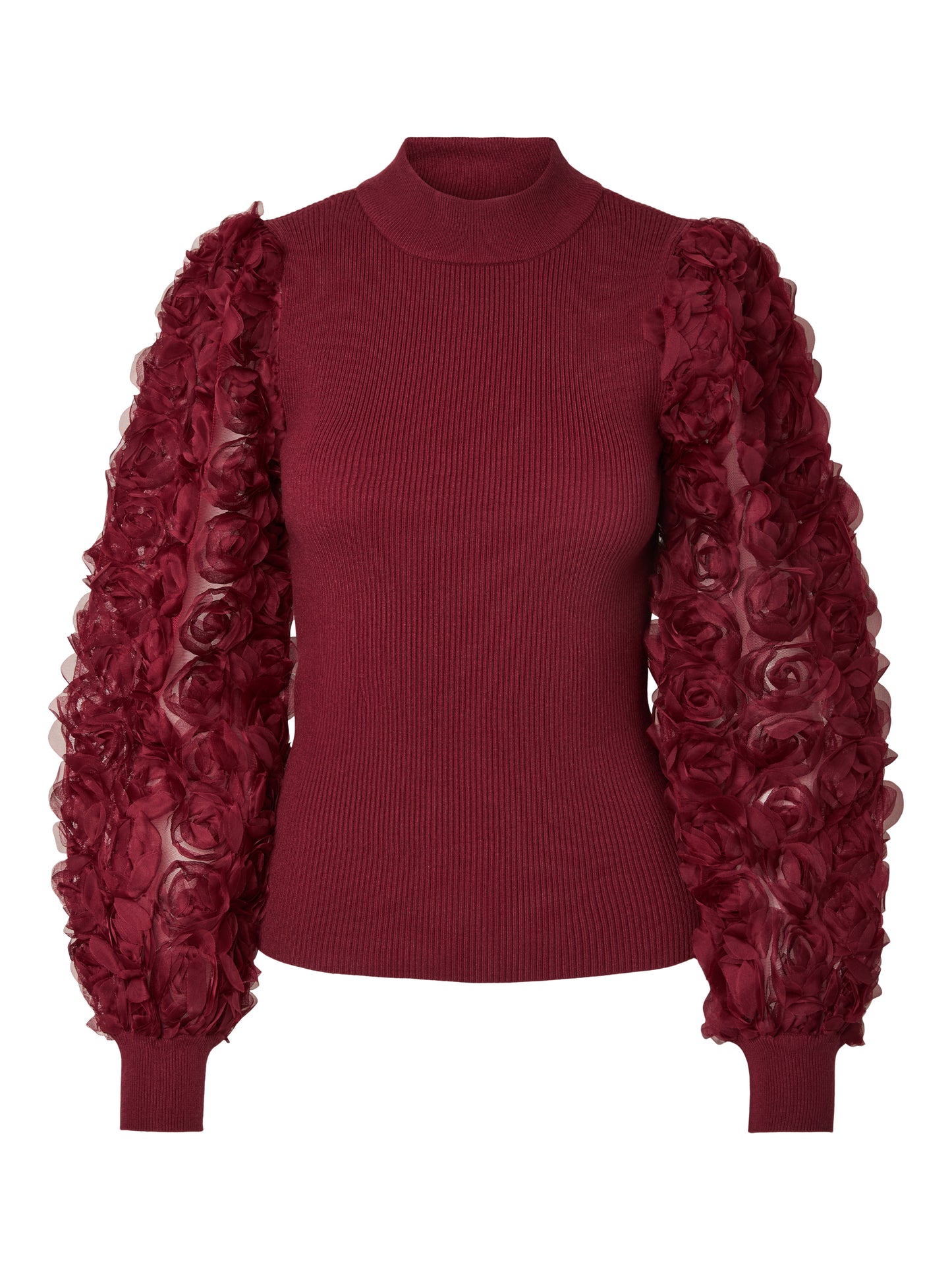 YAS RUNELLA LS HIGH NECK KNIT PULLOVER