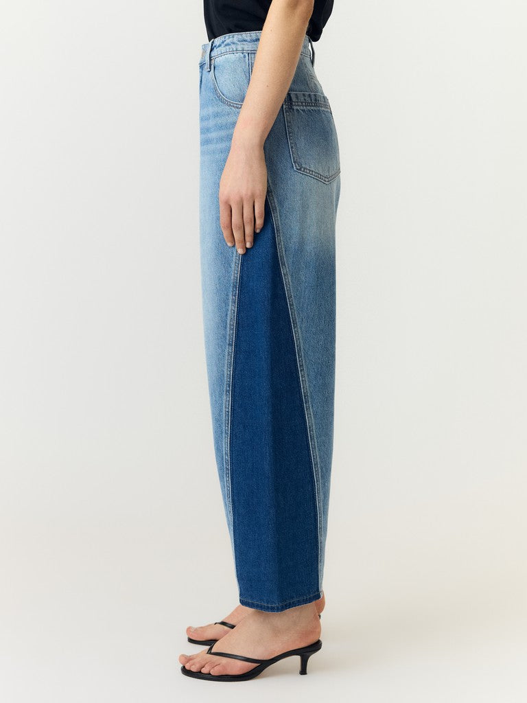 YAS LUA HW PANEL BARREL ANKLE JEANS