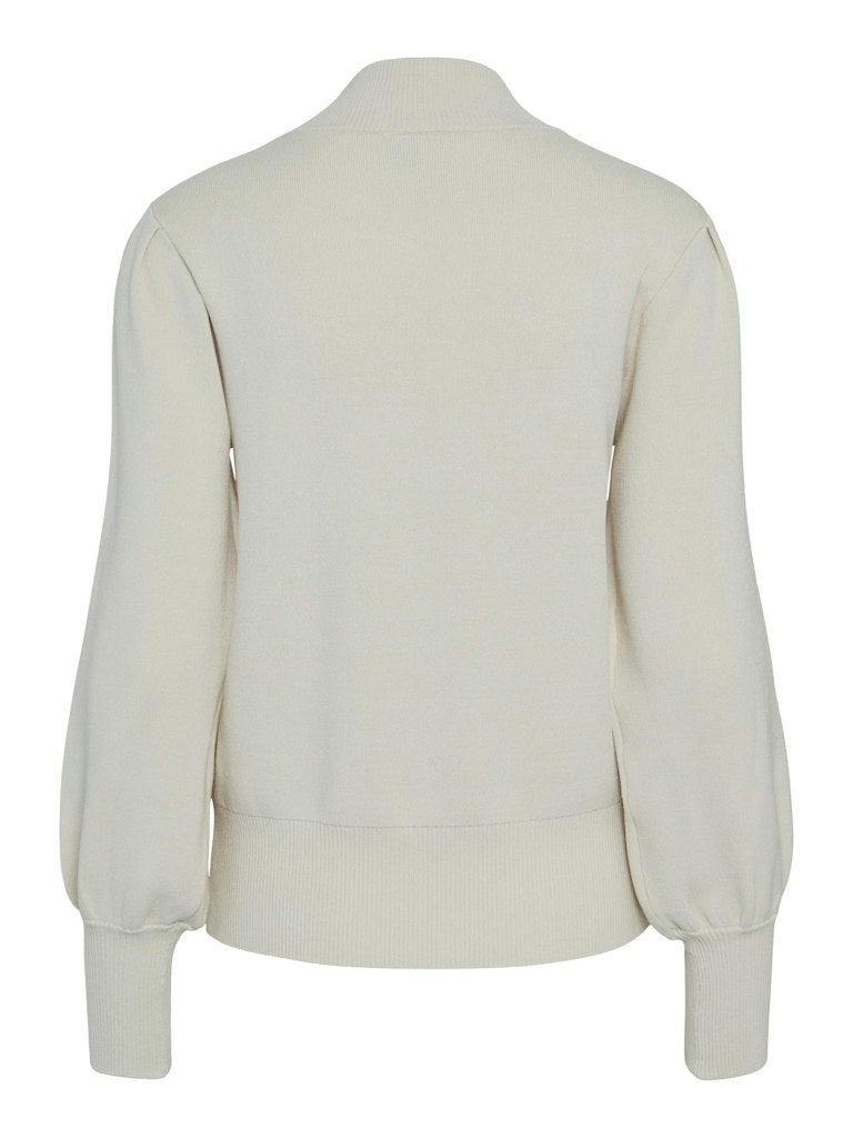 YAS FONNY LS KNIT PULLOVER | BIRCH