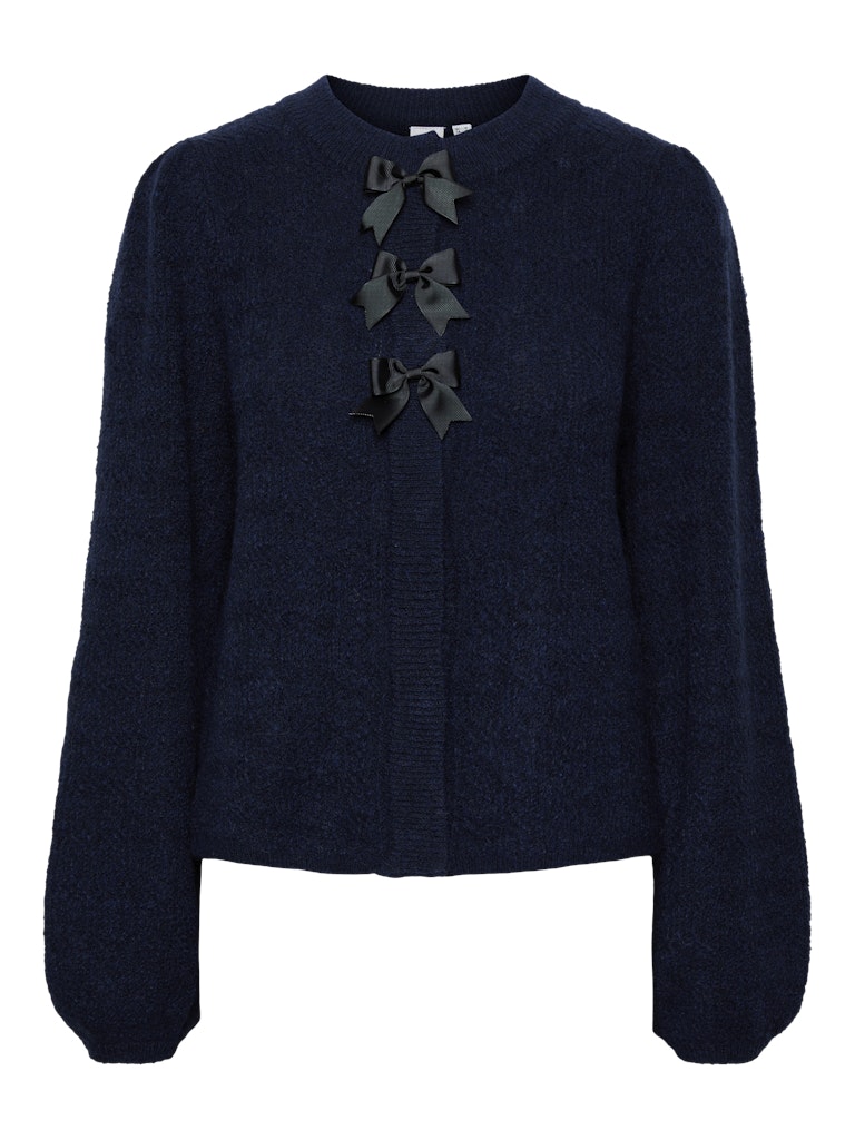 YAS BONSA LS KNIT CARDIGAN | DONKERBLAUW