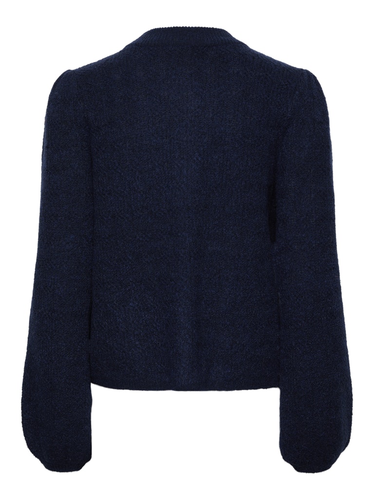 YAS BONSA LS KNIT CARDIGAN | DONKERBLAUW