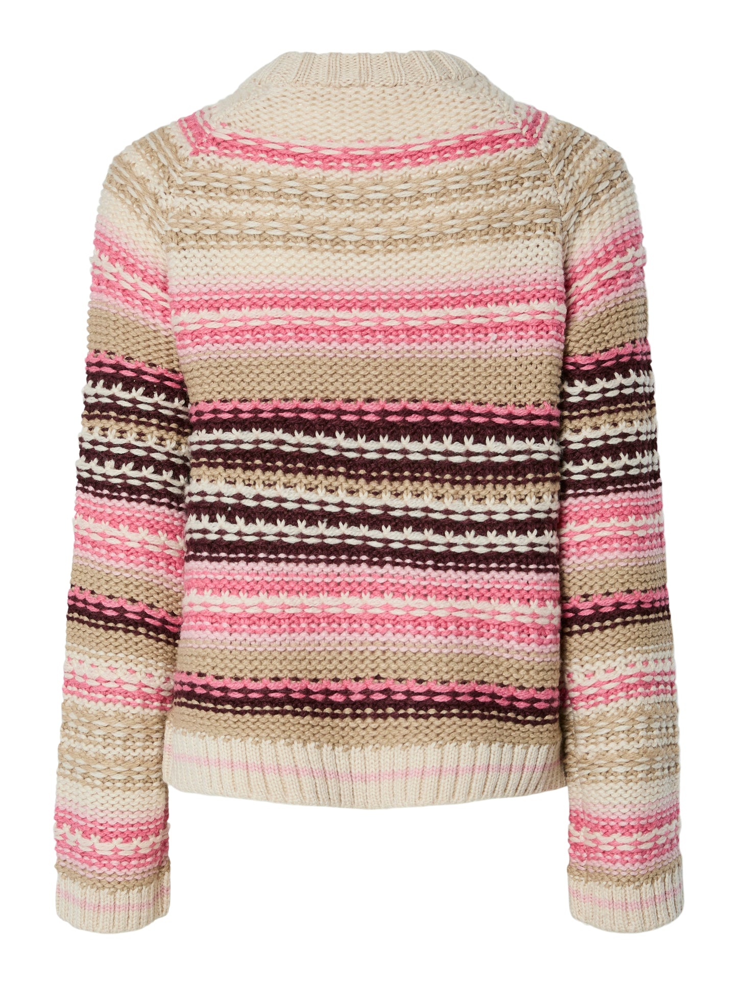YAS BIBI LS WOOL KNIT PULLOVER | ROZE