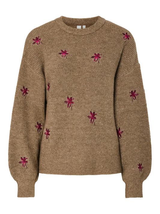 YAS FLEUR KNIT PULLOVER