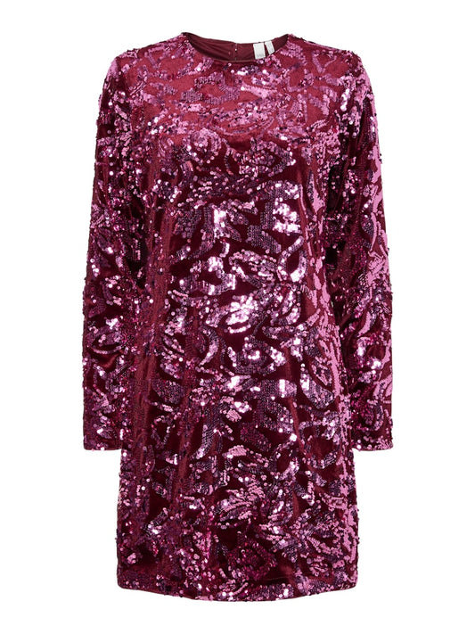 YAS ROCOCO SL SEQUIN DRESS