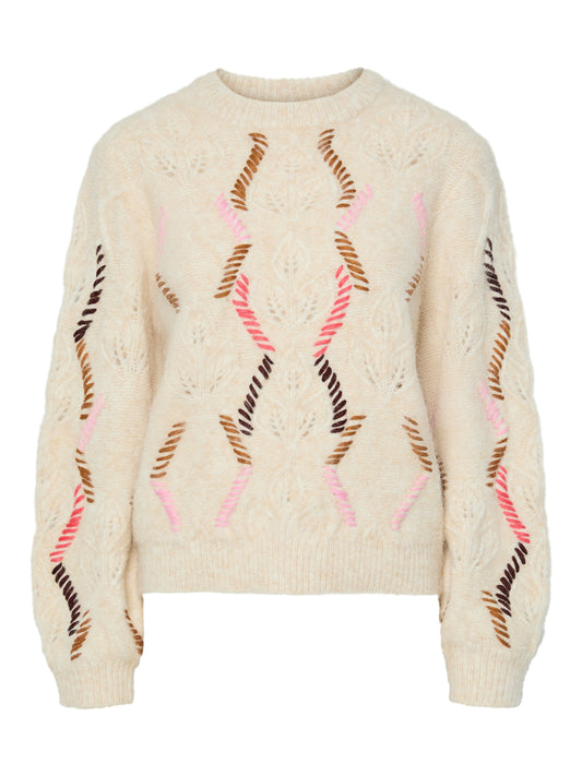 YAS GABBI LS KNIT PULLOVER