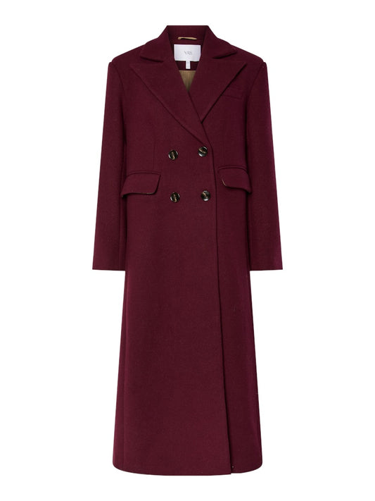 YAS ROYLA LS WOOL BLEND LONG COAT