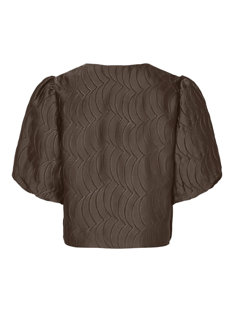 YAS LIMO 2/4 SHORT TOP | CHOCOLATE BROWN