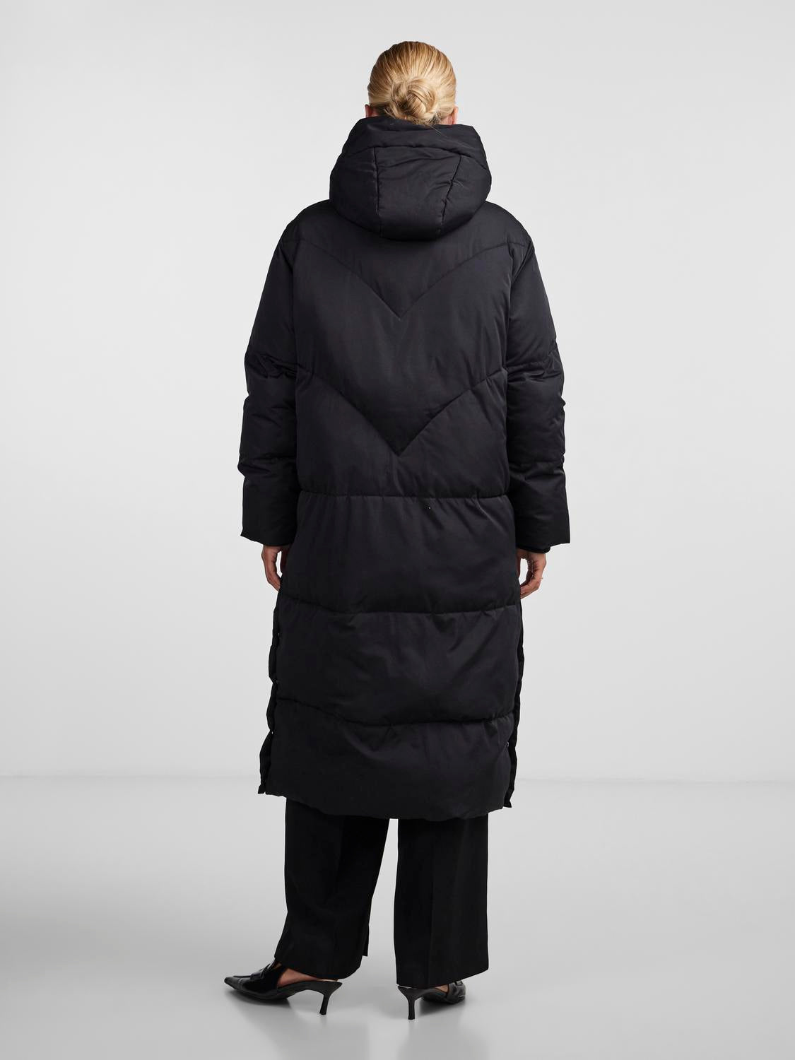 YAS IRIMA LONG DOWN COAT |ZWART