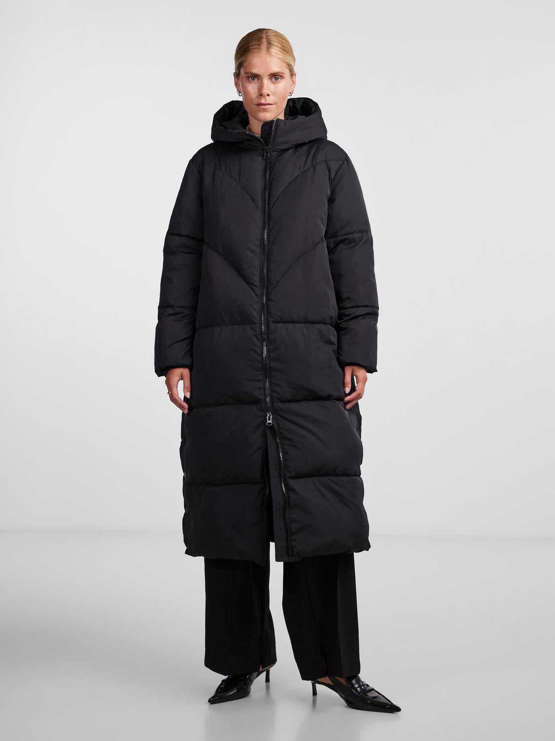 YAS IRIMA LONG DOWN COAT |ZWART