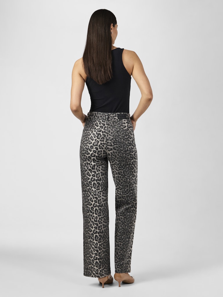 YAS LEONORA HW DENIM JEANS | DARK GREY LEO