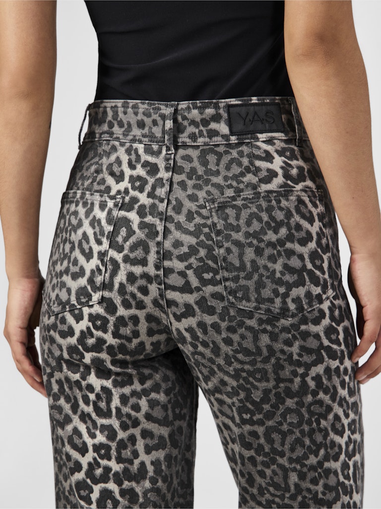 YAS LEONORA HW DENIM JEANS | DARK GREY LEO