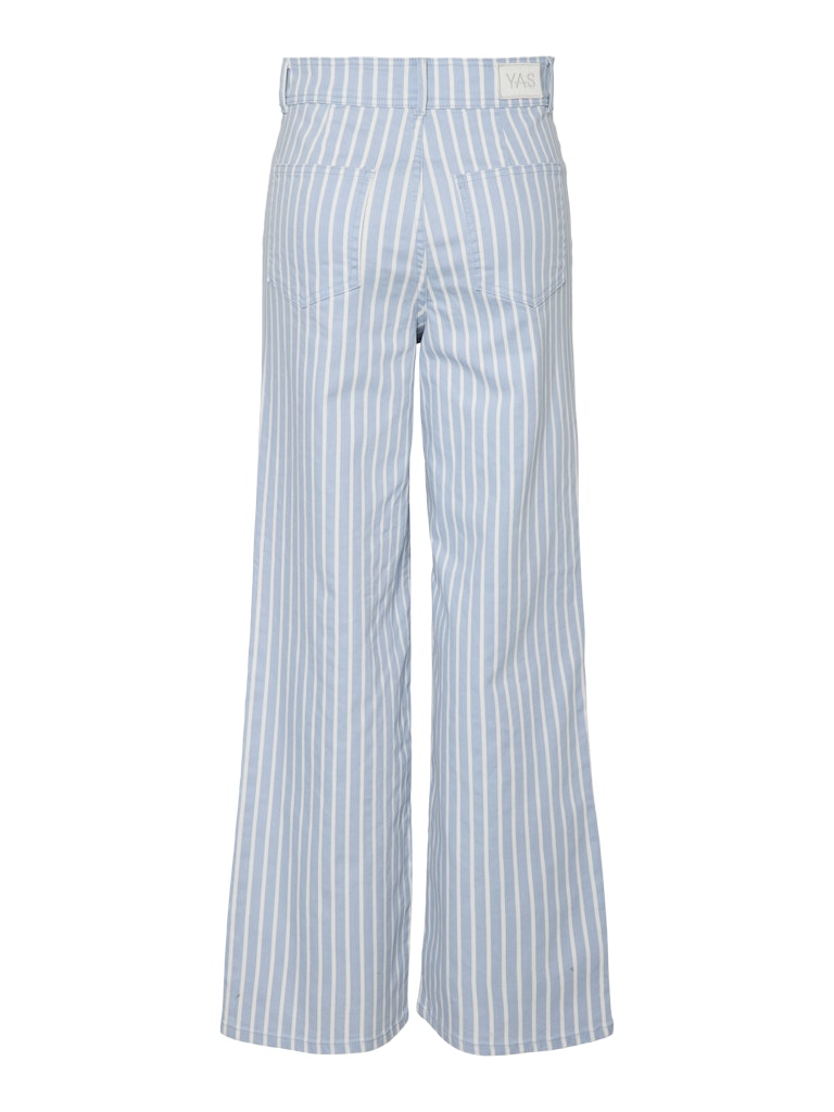 YAS LEONORA HW DENIM | LICHTBLAUW STREEP