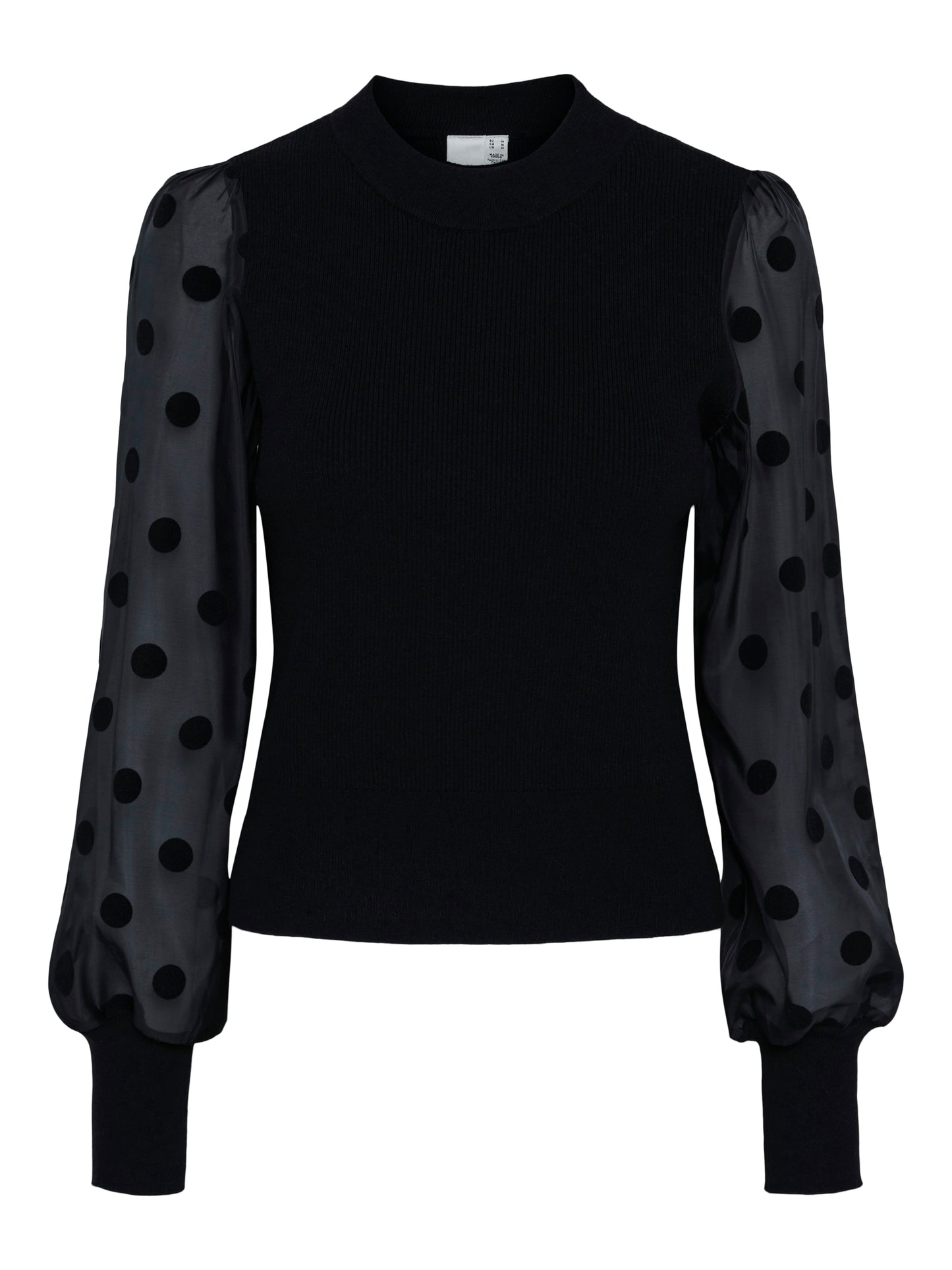 YAS DOTME KNIT PULLOVER