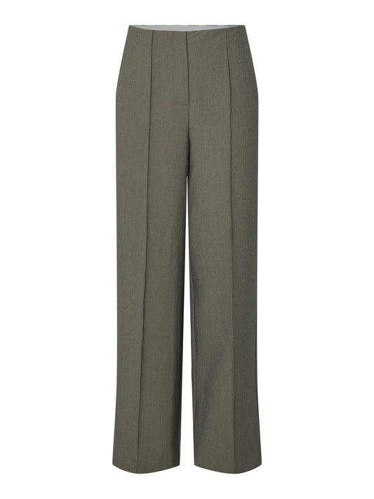 YAS REEMAJ HW PANT NOOS | GREY MELANGE
