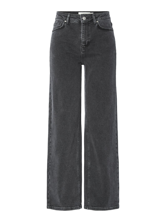 YAS ROSIE HW STRAIGHT JEANS | GRIJS