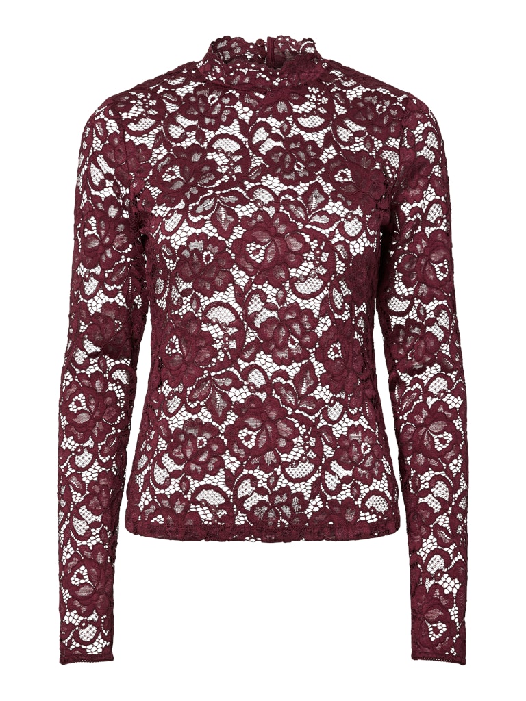 YAS LACEY LS LACE TOP | PORT ROYALE