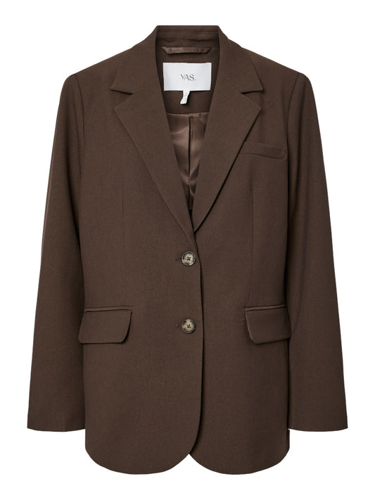 YAS REEMAJ LS BLAZER | CHOCOLATE BROWN