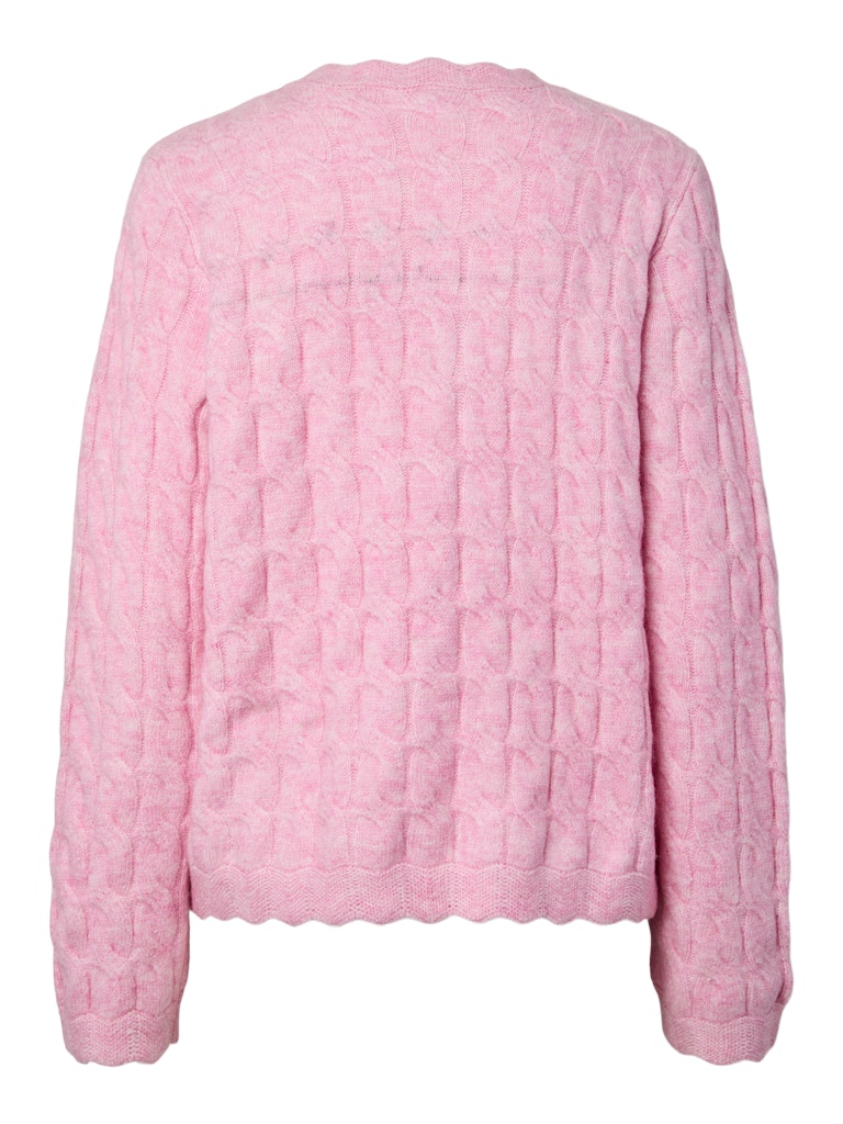 YAS BUBERA LS KNIT CARDIGAN | ROZE
