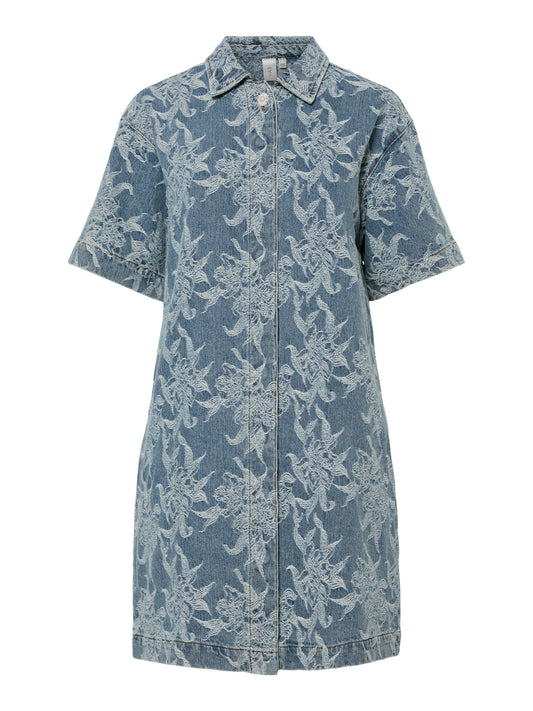 YAS FLAMERA SS DENIM SHIRT DRESS