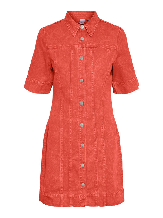 YAS VIOLETTA 2/4 DENIM DRESS