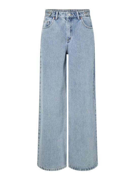 YAS ALIA MW BUTTON WIDE JEANS