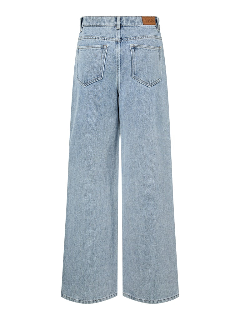 YAS ALIA MW BUTTON WIDE JEANS
