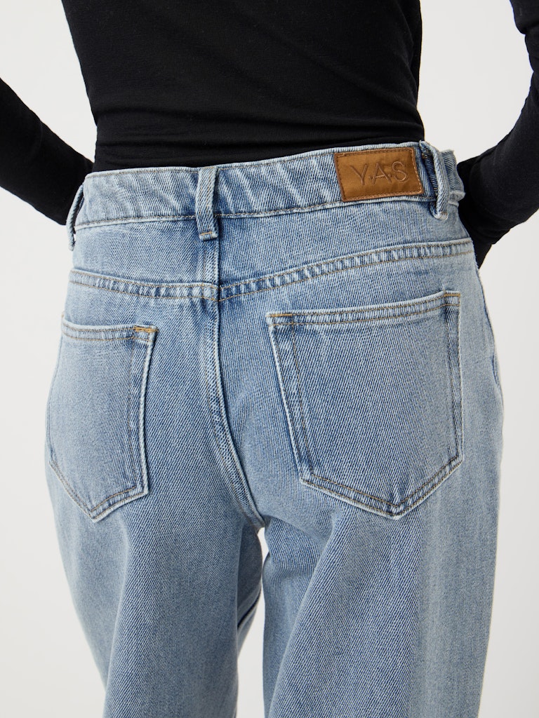 YAS ALIA MW BUTTON WIDE JEANS