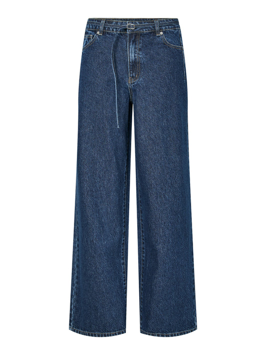 YAS ALIA BELT WIDE JEANS