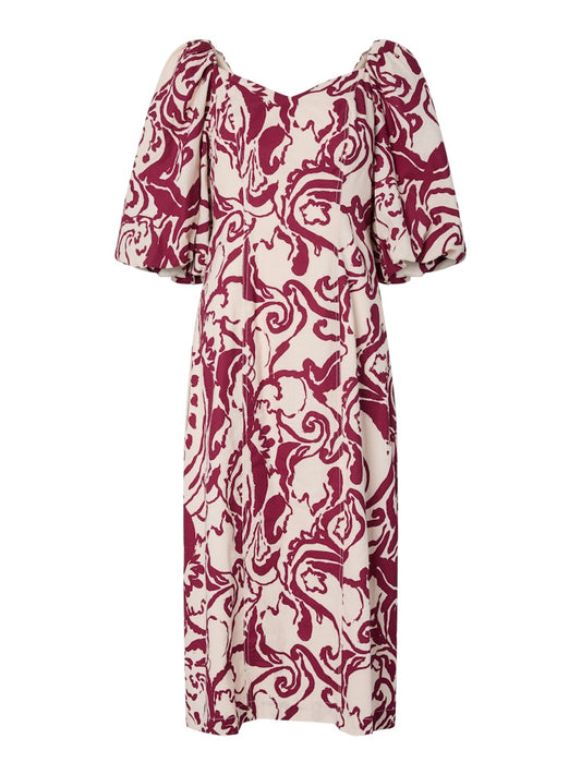 YAS FLEUR 2/4 MIDI DRESS S.