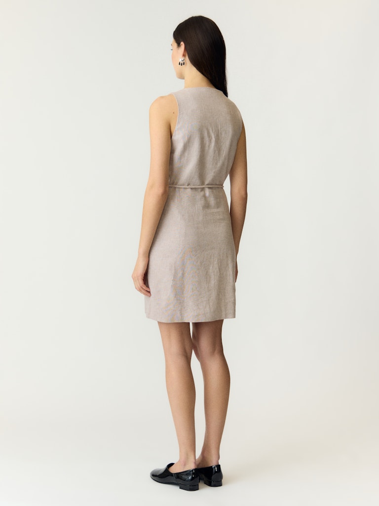 YAS USUMA SL LINEN BLEND DRESS