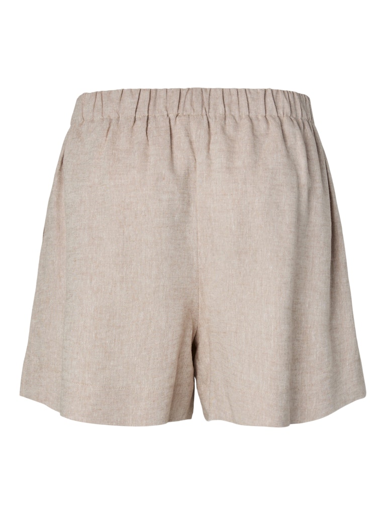YAS USUMA HW LINEN BLEND SHORTS