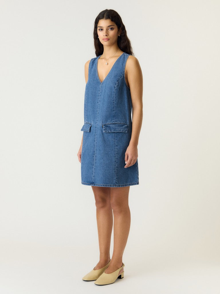 YAS MALEA DENIM SPENCER DRESS