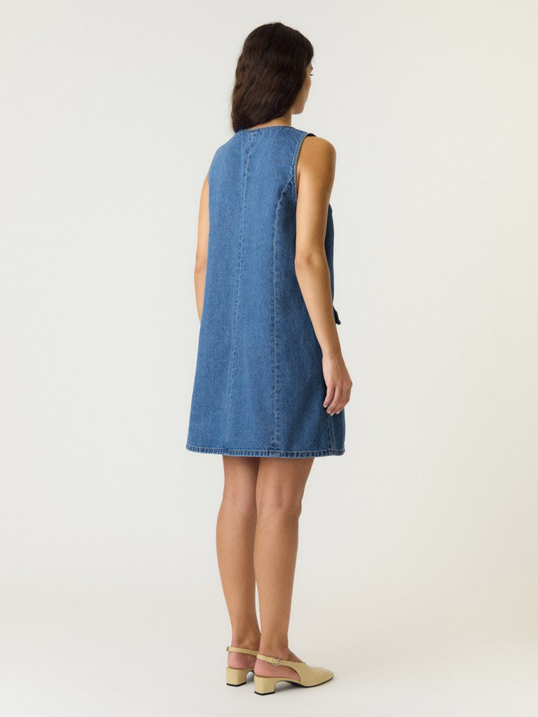 YAS MALEA DENIM SPENCER DRESS