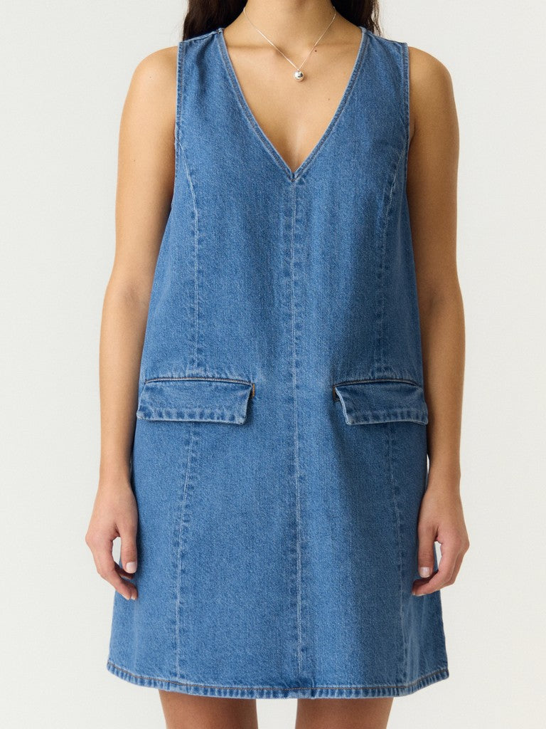 YAS MALEA DENIM SPENCER DRESS