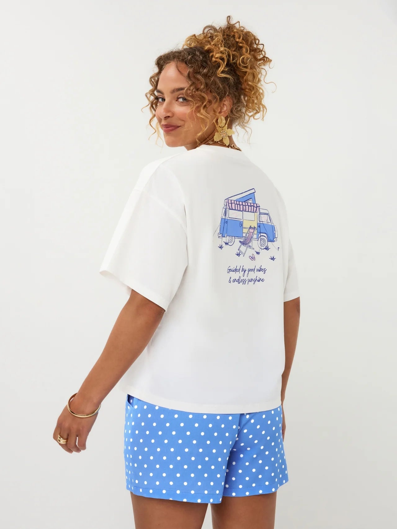YDENCE T-SHIRT CAMPER | BLUE